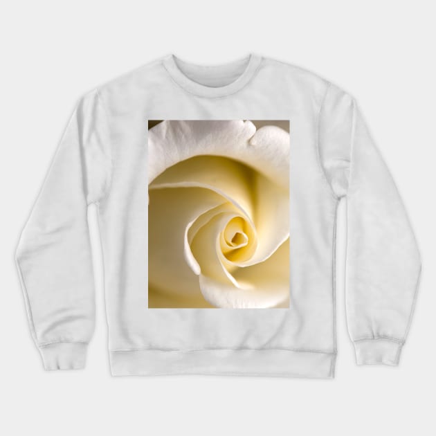 Feminine Yellow Rose Crewneck Sweatshirt by NewburyBoutique